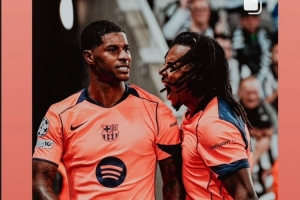 连线破门!孔德社媒晒与拉什福德合照:欧冠之夜